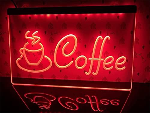 DVTEL Изработени по поръчка Кафеена Чаша Led Неонова реклама, USB Затемняющий Кафе-магазин, Клуб Неонови осветителни Тела за