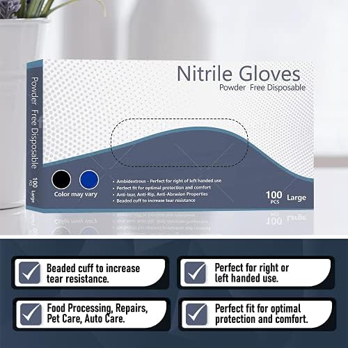 Нитриловые ръкавици за еднократна употреба, удобни, без прах, без латекс