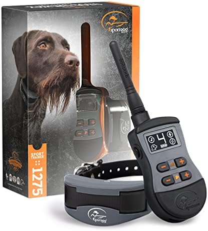Дистанционно треньор SportTrainer 1275 за спортни кучета - Ярък, контрастен OLED екран - Радиус на действие 3/4 миля - и Водоустойчив,