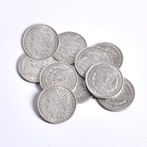 Doowops Метални Сребърни Монети Steel Morgan Dollar Монета Магически Трик (Диаметър 3,8 cm) Копие на Монети, Магически Подпори, Аксесоари