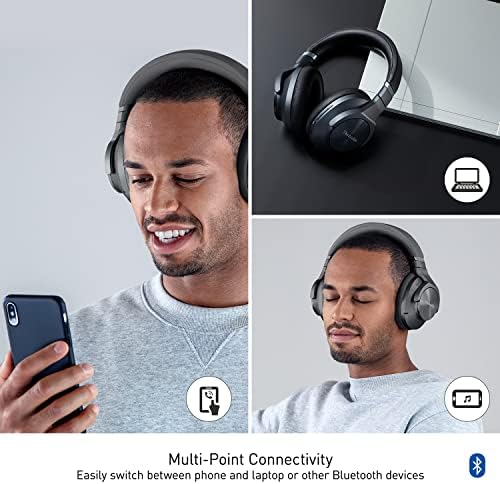 Безжични слушалки Техника с шумопотискане, висококачествени Bluetooth-слушалки с многоточково свързване, впечатляващо качество на
