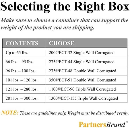 Гофрокоробы търговска марка Partners P161614SK, 16 L x 16 W x 14 H, Крафт (опаковка от 125 броя)