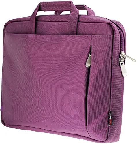 Елегантна Водоустойчива чанта Navitech Purple, съвместима с преносим DVD плейър MYDASH с двоен екран с диагонал 10,5 инча