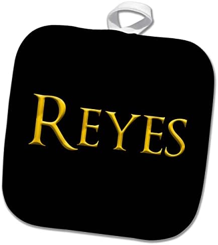 3дРоуз Рейес-популярното име за момче в САЩ. Кухненски ръкавици -окачване жълт цвят на черен (phl-364298-1)