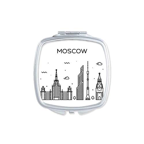 Атракция на Руския град Патън Огледало Компактно Преносимо Карманное За Грим Двустранно Стъкло