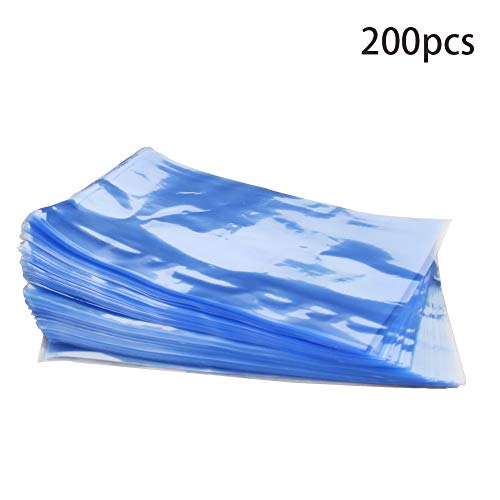 Bettomshin 200 бр. PVC Термосвиваемо Пакети, 5,91x3,94 см, Д х Ш, Свиване на Опаковане, Опаковъчни Торбички Светло Син Цвят за