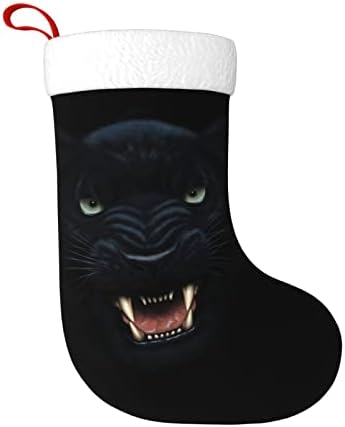 Waymay Зъл Леопард в Тъмното Коледа на Отглеждане 18 Инча Коледен Окачен Чорап Класически Празнични Украси Чорапи