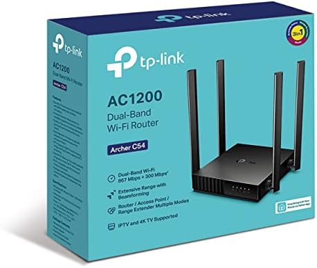 Двойна лента WiFi-рутер TP-Link Archer C54|AC1200 МУ-MIMO| Работи с всички Домашни доставчиците на интернет услуги