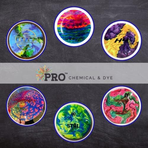 Комплект за оцветяване та PRO Chemical Deluxe за голф | 6 оцветители | Персонализирайте Вашите дискове с помощта на уникални цветови десени