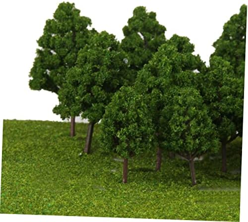 Angoily 60 бр. Модел на Ландшафта Училище Занаят железопътен Дърво Парк Украса на Стаята Дървета Тенис на Миникартинка за Пясък