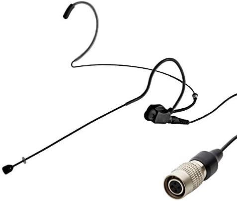 Микрофон Airwave Technologies HSD-ТЪНКО+ SE, надеваемый на едното ухо, с подвижен кабел (съвместим с AT - Audio Technica cW поколение 3, кафяв)