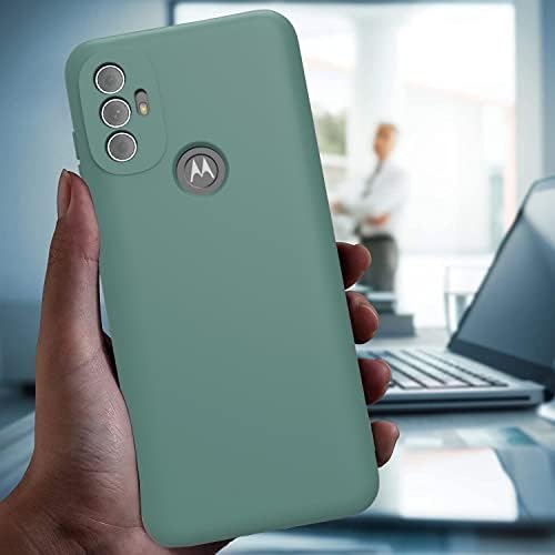 Цветен калъф за Мото G Power 2022, Тънък Мек Защитен калъф за вашия телефон със защита от надраскване на лигавицата от микрофибър за цялото тяло за Motorola Moto G Power 2022 (черно-з