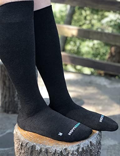 Компресия чорапи HOYISOX Big and Tall 20-30 мм hg.ст., Удобни Чорапогащи до Коляното за мъже и жени