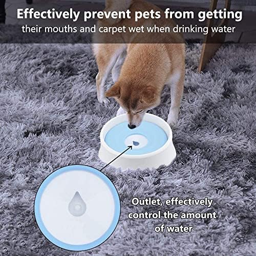 LumeCube Купа за вода за домашни кучета, Защитена От разливане, Купа за подаване на Бавен питейна вода за Хранене на домашни любимци, Не Промокающая Устата, Не Разливающ
