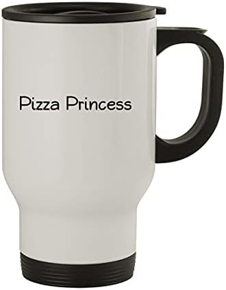 Molandra Products Pizza Princess - Пътна Чаша от Неръждаема Стомана за 14 грама, бяла