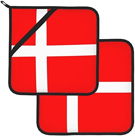 Дания Квадратна изолирано поставка за кабина с датския флаг-8х8 инча (от две части) е Дебела, Термостойкая изолация.