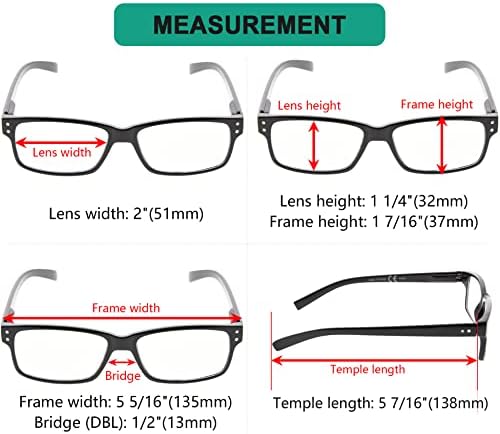 Eyekepper Спестете 10% на 5 опаковки класически очила за четене за мъже и 4 опаковки двухцветных ридеров +4,00