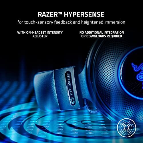 Безжична Детска Слушалки Razer Kraken Pro V3 HyperSense, възглавници от пеноматериала с ефект на памет от изкуствена кожа