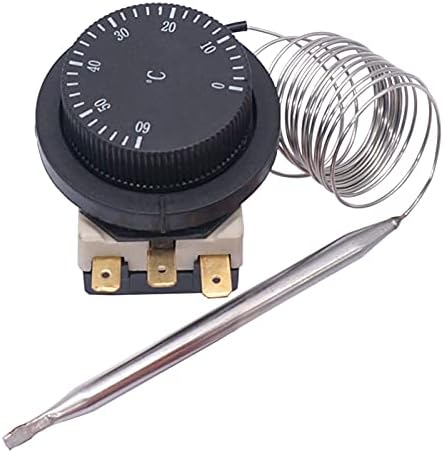 CZKE 1NC 1NO 250/380 В 16A 0-60 ℃ Превключвател за контрол на температурата Капилярна Термостат, Превключвател за Контрол на температурата