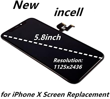 за iPhone X Подмяна на екрана 5,8-инчов Сензорен дисплей, дигитайзер в Събирането на Екрана Съвместим с iPhone X Подмяна на