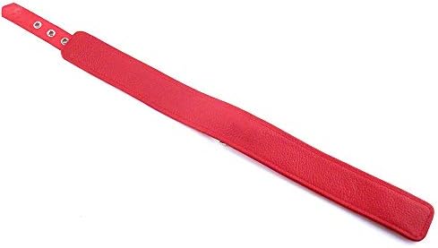 Облекло Rouge Унисекс-Кожен Нашийник за възрастни, Един размер, Червен