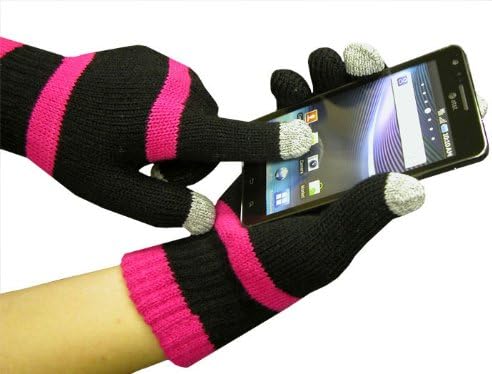 Boss Tech Products Плетени ръкавици за сензорен екран с проводник с върха на пръстите за използване с всички електронни устройства със