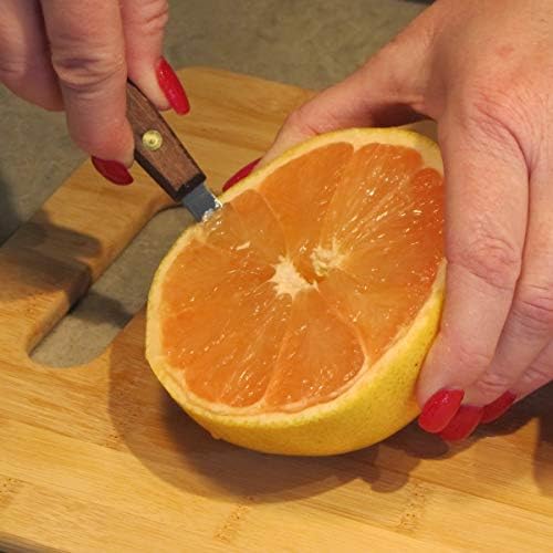 TG, LLC Treasure Gurus Извит нож за грейпфрут от неръждаема стомана, инструмент за рязане на цитрусови плодове, кухненски