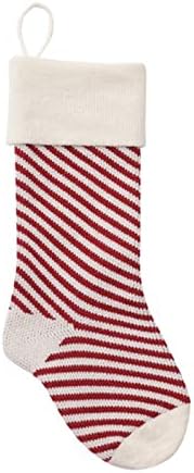 Коледна Украса Чанта Детски Бонбони Закрит Коледен Чорап Подарък Плетене На Чорапи Украшение Комплект