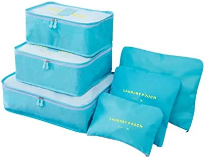 Опаковъчни Кубчета за Пътуване, 6 Комплекти Чанта-Органайзер за съхранение на багаж, Набор от Чанти-Организаторите за Куфари, Комплект Аксесоари