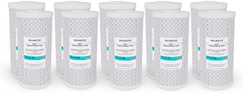 (10 опаковки) Филтри CTO 10 х 4,5 и Въглероден филтър за цялата къща (5 микрона) и е съвместим с повечето системи за филтриране на вода за цялата къща 10 BB