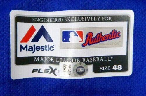2017 Ню Йорк Метс Пат Ресслер 6, Използван В играта Синя Риза 6215 - Използваните В играта Тениски MLB