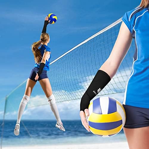 Ръкави за волейбол FitsT4 - Става Ръкави за ръцете, с Защитно покритие и отвор за палеца за младежта 1 Чифт