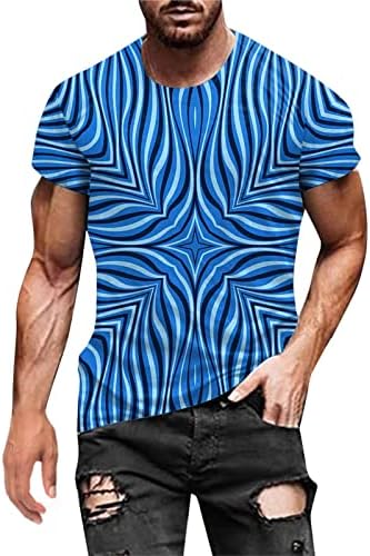 Мъжки тениски с 3D Принтом, Новост, Забавни Графики Тениски С Къс Ръкав, Модна Тениска на Класическия Намаляване, Всекидневни Пуловер