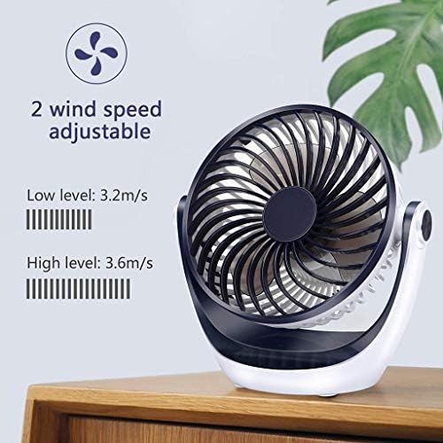 Малък настолен вентилатор JXILY с Сверхшумным преносим вентилатор със силен въздушен поток, подходящ за офис, на масата в спалнята и работния плот