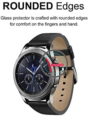 (2 опаковки) Supershieldz е Предназначен за Samsung Galaxy Watch 5 Pro (45 мм) Защитен слой от закалено стъкло, 0,33 мм, срещу драскотини,