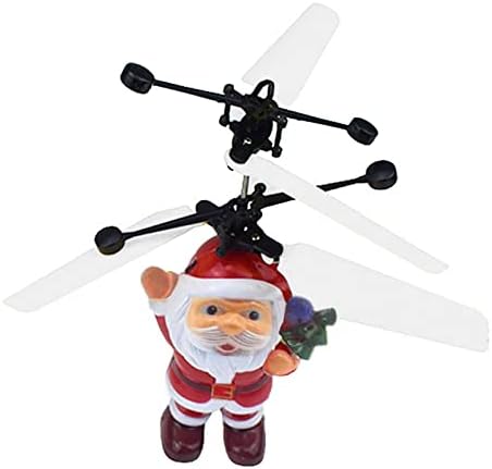 #85t65t Електрически Инфрачервен Сензор Летяща Топка Коледен Хеликоптер Дядо Коледа С Led Подсветка