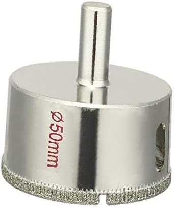 X-DREE Диаметър 50 мм, с диамантени частици, които обхващат съвет околовръстен трион, бормашина за стъкло (Agujero de punta de