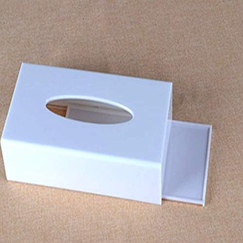 Кутия за Салфетки, Прозрачна Акрилна Кутия За Опаковка Кърпички За Лице, на Кутията Декоративен Притежателя За Салфетки, Черна Кутия