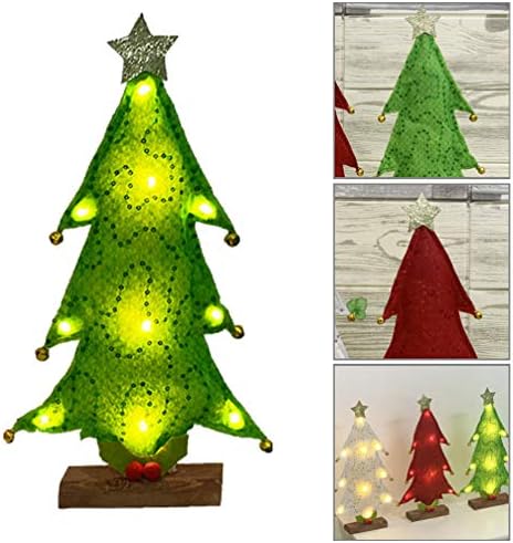 BESTOYARD лека нощ led Мини-Коледна елха с led подсветка, Настолна осветление, Коледно Дърво, Маса за Хранене, Централни елементи за