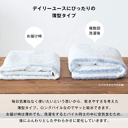 Кърпа CYBERL Imabari в лента за хавлиени кърпи; Комплект от 2-те сини и сиви