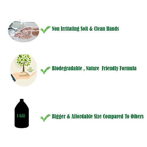 Пенящееся сапун за ръце GreenFist С аромат на лавандула В Каната за пълнене на пяна, Направени в САЩ, 128 грама (1 Галон)
