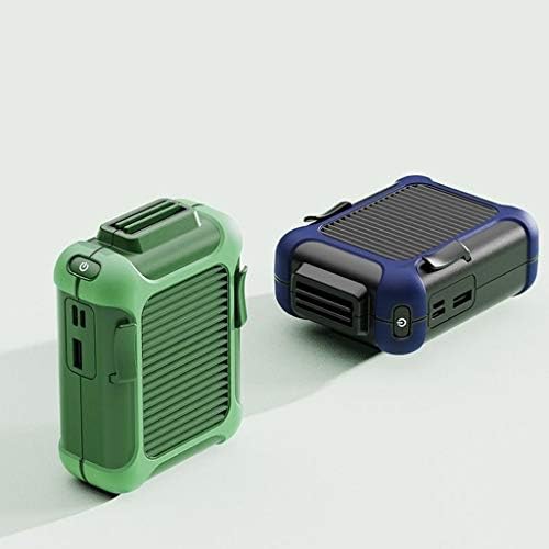 Най-новият Преносим Персонален Окачен Колан фен CHSOW с акумулаторна батерия Безшумен Носене Електрически Вентилатор Ръчни климатик (Цвят: A)