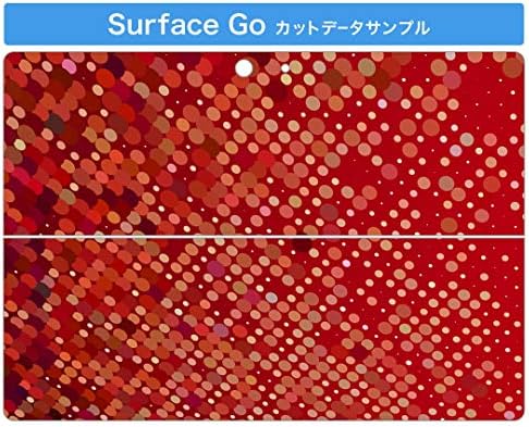 стикер igsticker за Microsoft Surface Go/Go 2, Ультратонкая Защитен Стикер за тялото, Скинове 000538, Червена Точка