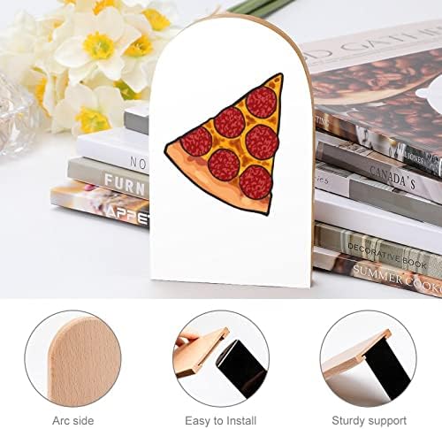 Подложки за пица Пеперони с Декоративен принтом Дървени Поставки за книги и за рафтове Опаковка от 1 чифт