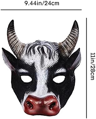 Карнавал на производителността на Великден парти подпори половина на лицето ПУ пяна реалистичен 3D крава знамето на партията на животните
