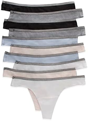 Дамски Еластични памучни бикини Hanes, Влагоотводящее памучно бельо, 10 опаковки (цветовете може да варират)