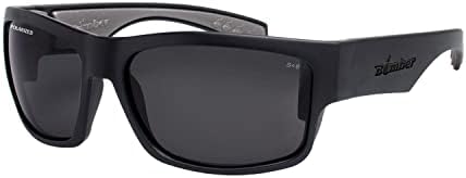 Защитни слънчеви очила BOMBER Polarized за мъже, матово-черни, с дымчатыми поляризирани лещи, стандартите за безопасност ANSI Z87