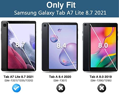 Калъф TiMOVO за Samsung Galaxy Tab A7 Lite 8,7 2021 (SM-T220/T225/T227), Фина Защитно покритие от мек TPU с Прозрачно матово