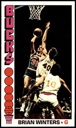 1976 Топпс # 46 Брайън Уинтерс Милуоки Бъкс (Баскетболно карта) в Ню Йорк/MOUNT Бъкс Южна Каролина