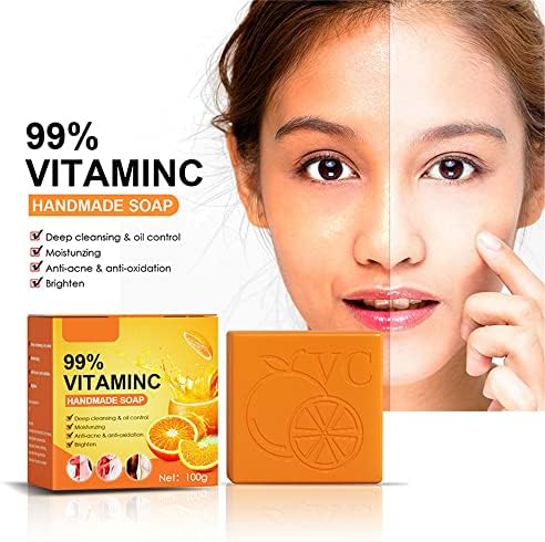 Ръчно изработени сапуни ObjFoch Orange с витамин С, 99% ръчно изработени Сапуни с витамин С, Отбеливающее сапун с витамин С за всички